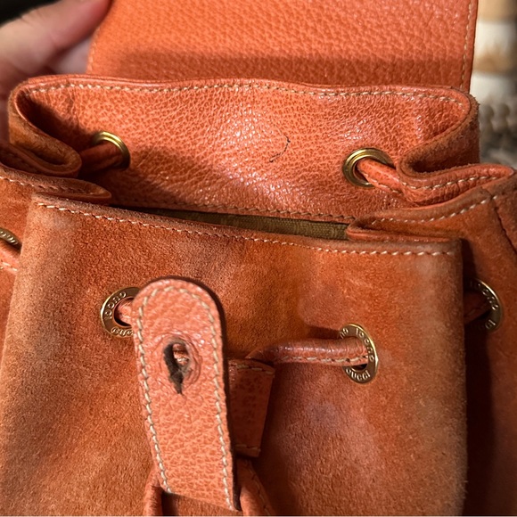 Gucci Suede Backpack with Bamboo Handle - Picture 7 of 15